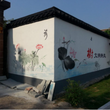 株洲市墻體彩繪工程 出神入畫 欣美收費合理 美麗鄉(xiāng)村風景線