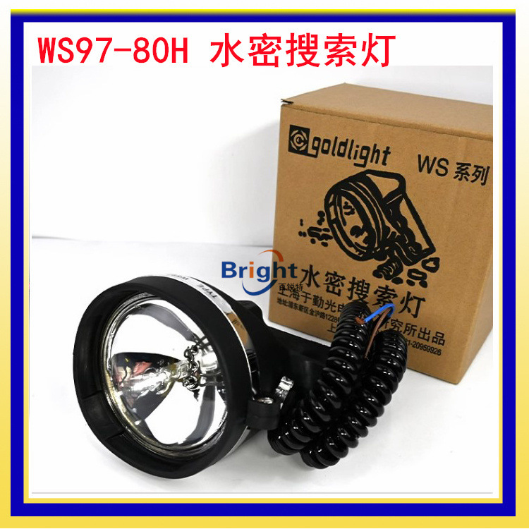 WS97-80H救生艇水密搜索燈 12V 24V 80W船用搜索燈 提供CCS船檢