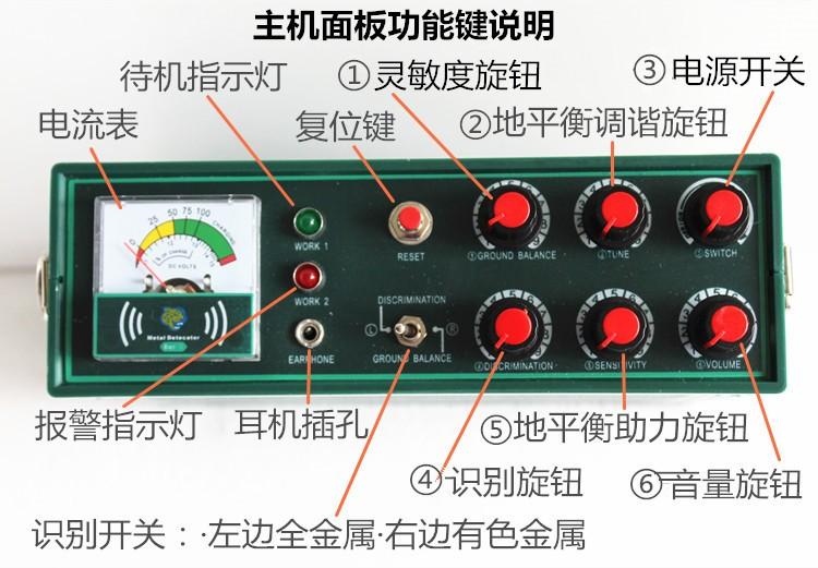 美洲豹II 地下金屬探測器  可有效區(qū)有色金屬黑色金屬地下金屬探測儀