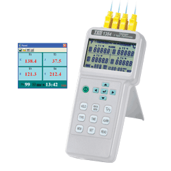 TES-1384 四信道溫度計/記錄器