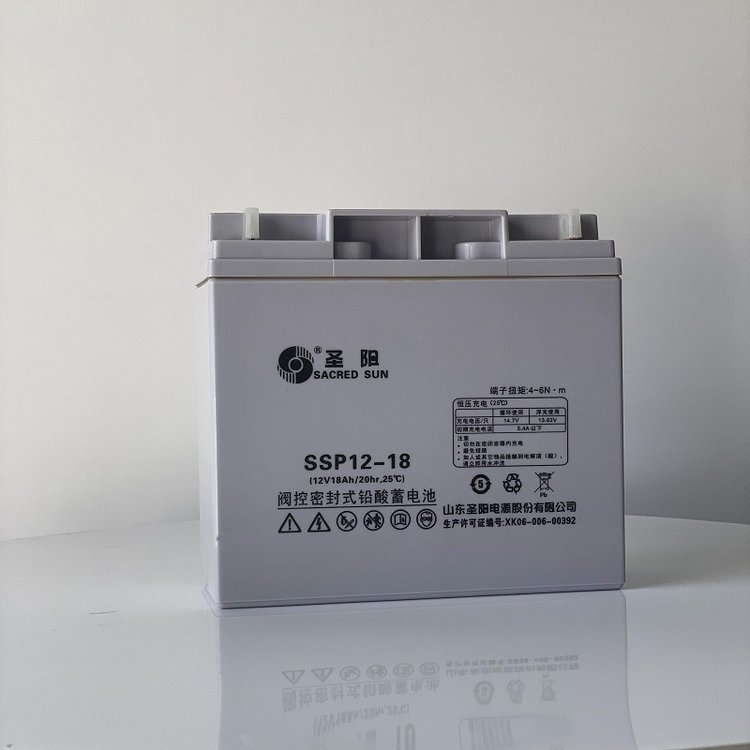 圣陽蓄電池SSP12-18機房鉛酸免維護(hù)電瓶12V18AH UPS電源專用