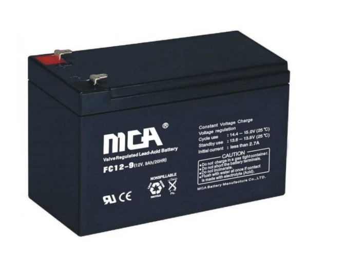 MCA銳牌蓄電池FC12-9 12V9AH/20HR 直流屏UPS應(yīng)急 EPS電源電池