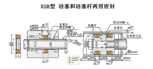 USH活塞活塞桿雙用密封件-NOK密封