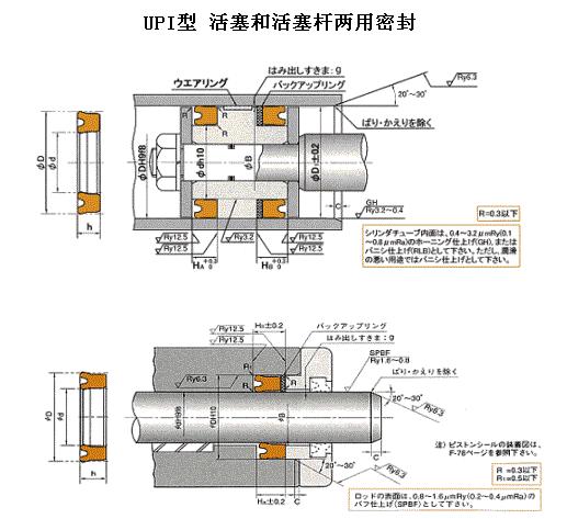 日本NOK密封-UPI活塞活塞桿雙用密封