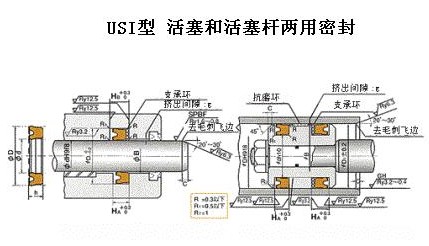 USI活塞活塞桿雙用密封件 NOK液壓密封圈  USI密封圈