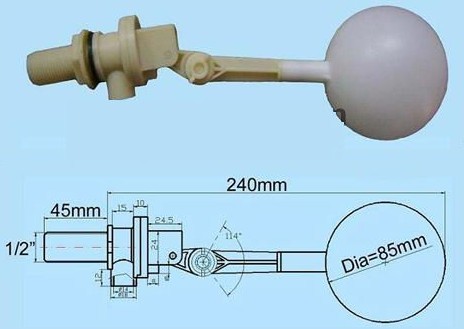 飲水機(jī)專用塑料浮球閥