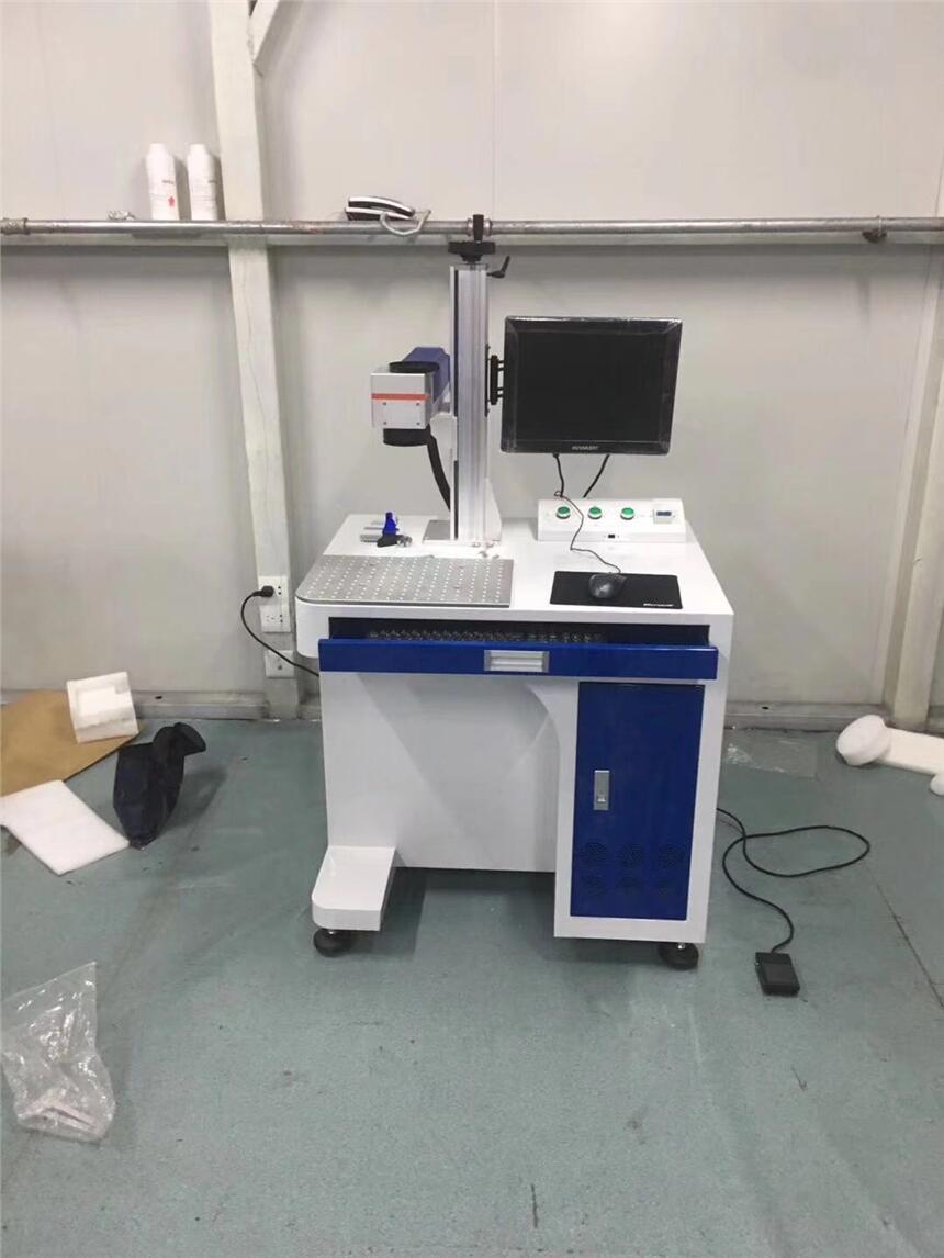 50W光纖激光打標機手機殼激光打標機視覺定位激光打標機