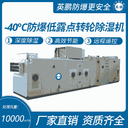 極地科研室使用-40℃防爆低露點(diǎn)轉(zhuǎn)輪除濕機(jī)