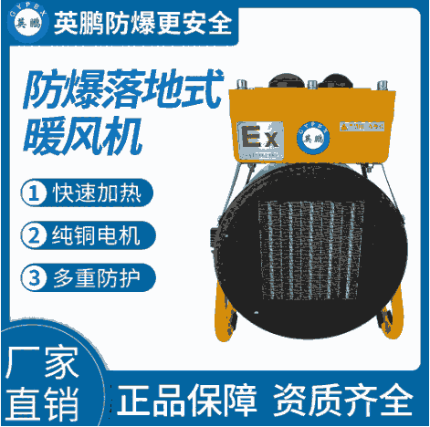 工業(yè)生產(chǎn)車間用落地式防爆暖風(fēng)機(jī)