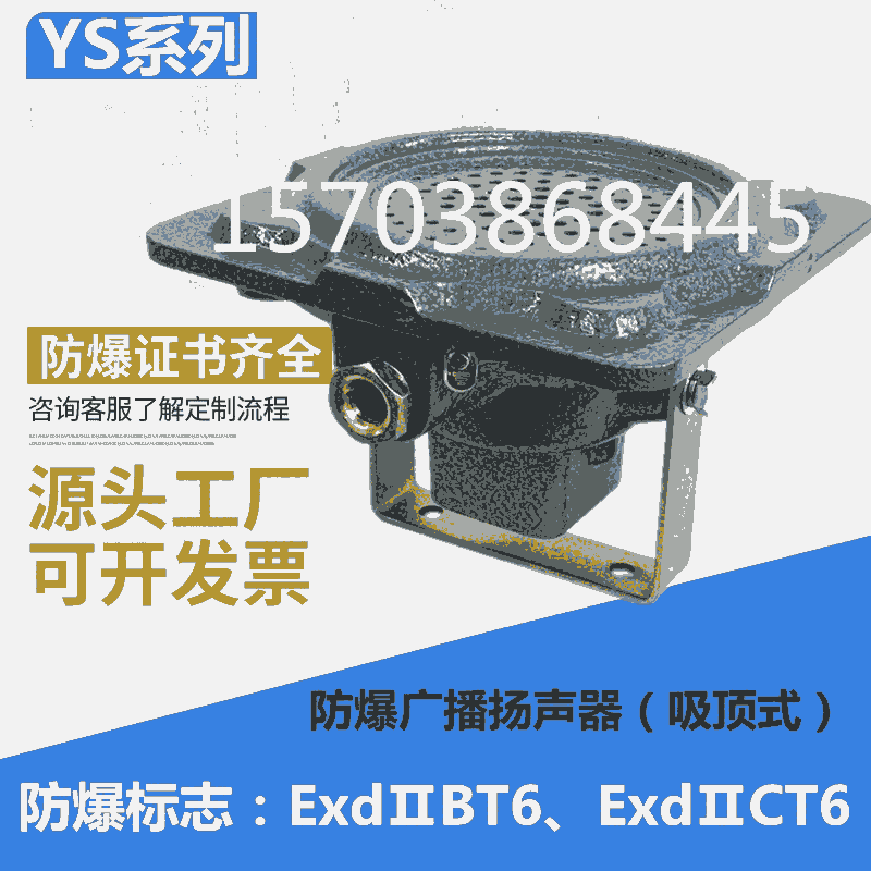 YS系列防爆廣播揚(yáng)聲器YS防爆廣播揚(yáng)聲器 隔爆喇叭防爆音響3W5W吸頂式壁掛式 防爆揚(yáng)聲器