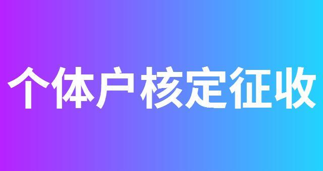  寧波個(gè)體核定 溫州核定 寧波核定征收政策指引(個(gè)體戶注冊(cè))