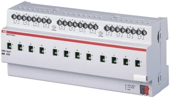 SA/S12.16.6.1 開關(guān)驅(qū)動(dòng)器12路ABB I-BUS智能燈控系統(tǒng)KNX總線