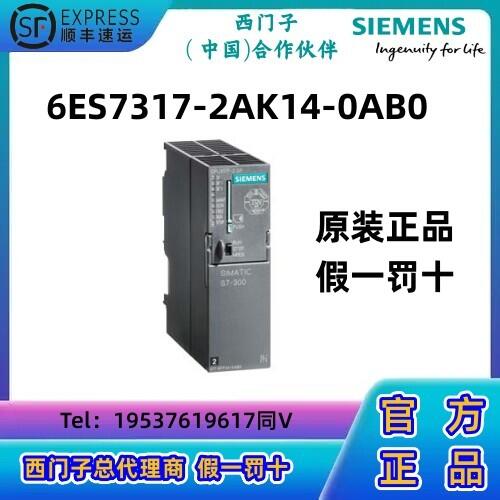 西門子S7-300 CPU模塊PLC 317-2 DP， 中央處理器317-2AK14