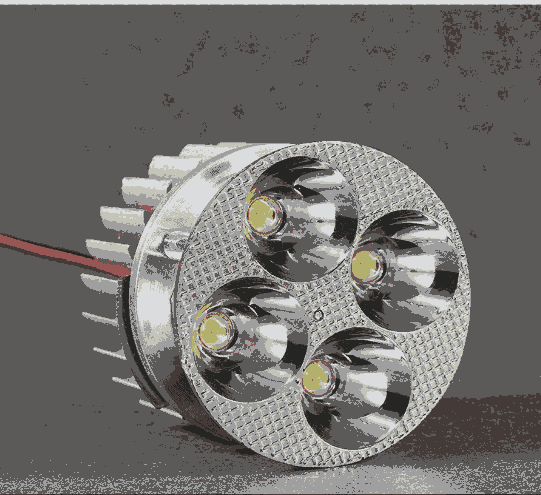 踏板車燈電動車前照射燈大功率LED4珠內置便裝通用前大燈三輪車燈