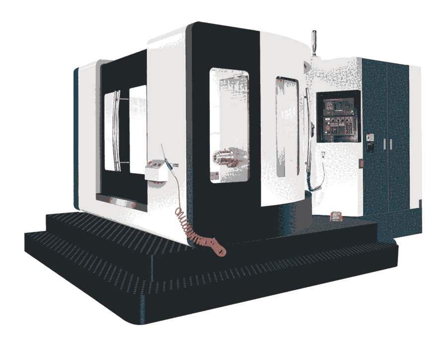 大連莊重臥式加工中心HMC-800分之一度單工位轉(zhuǎn)臺(tái)