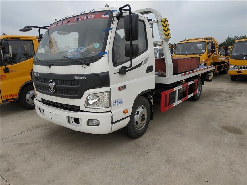 清障車 藍牌道路清障車 一拖二清障車 城市事故救援拖車