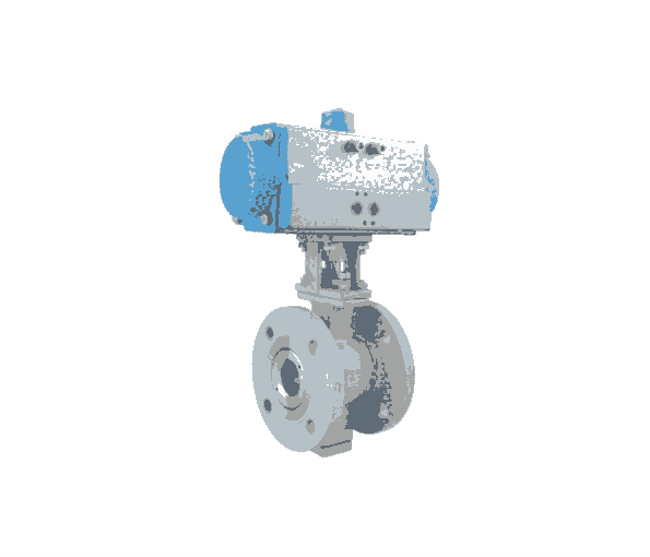 YFQV640FHY氣動(dòng)切斷法蘭V型球閥廠家直銷