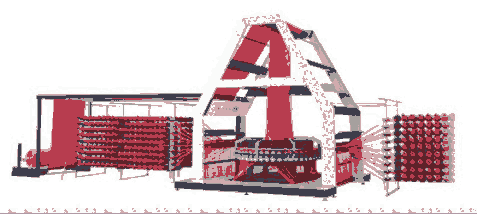 塑料機(jī)械設(shè)備SCM-2250×8S新型小凸輪八梭圓織機(jī)