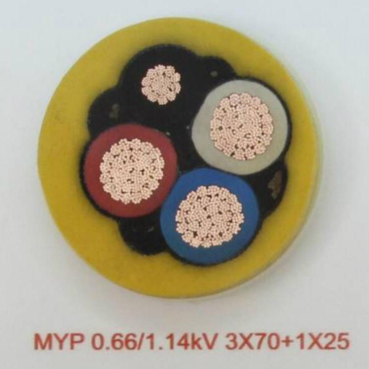 MYP礦用移動(dòng)屏蔽電纜0.66/1.14kv3*50+1*16