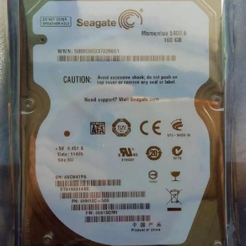 Seagate ST9160314AS 160GB SATA 2.5 5.4K ӲP