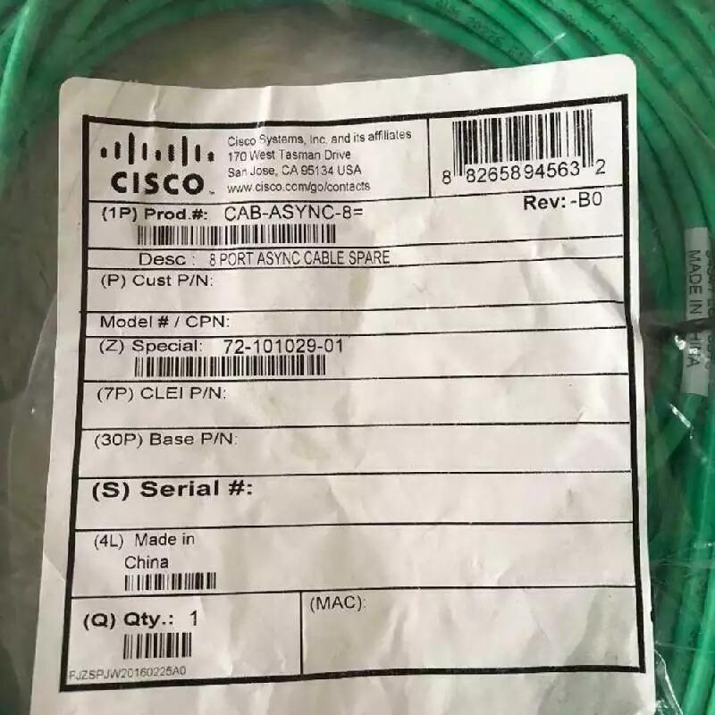 Cisco 72-101029-01 CAB-HD8-ASYNC= 3m 八爪魚(yú)連接線(xiàn)