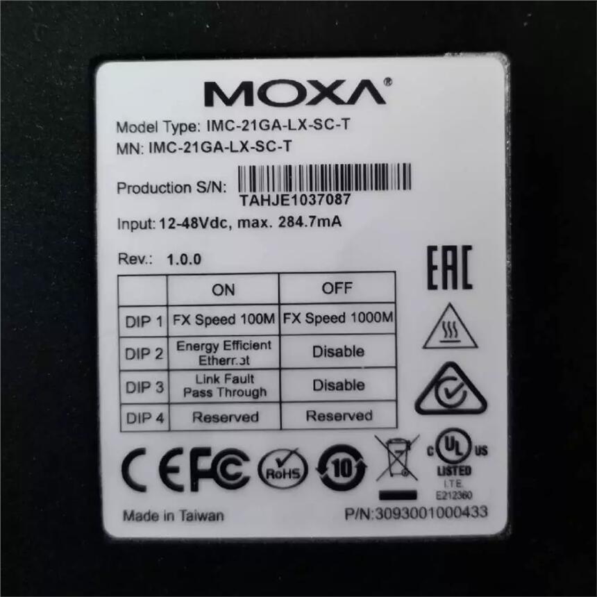 MOXA IMC-21GA-LX-SC-T 1000Base-SX工業(yè)級千兆光電轉(zhuǎn)換器