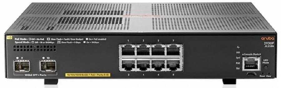 JL258A  2930F 8G PoE+ 2SFP+ Switch 三層接入層交換機