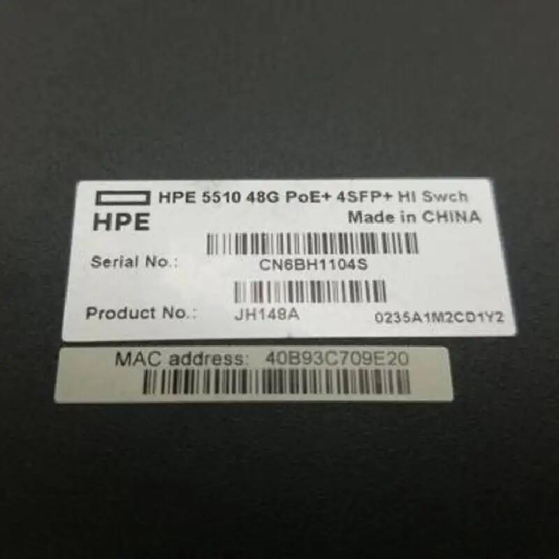 JH148A 5510 48G PoE+ 4SFP+ HI 單插槽 千兆三層交換機