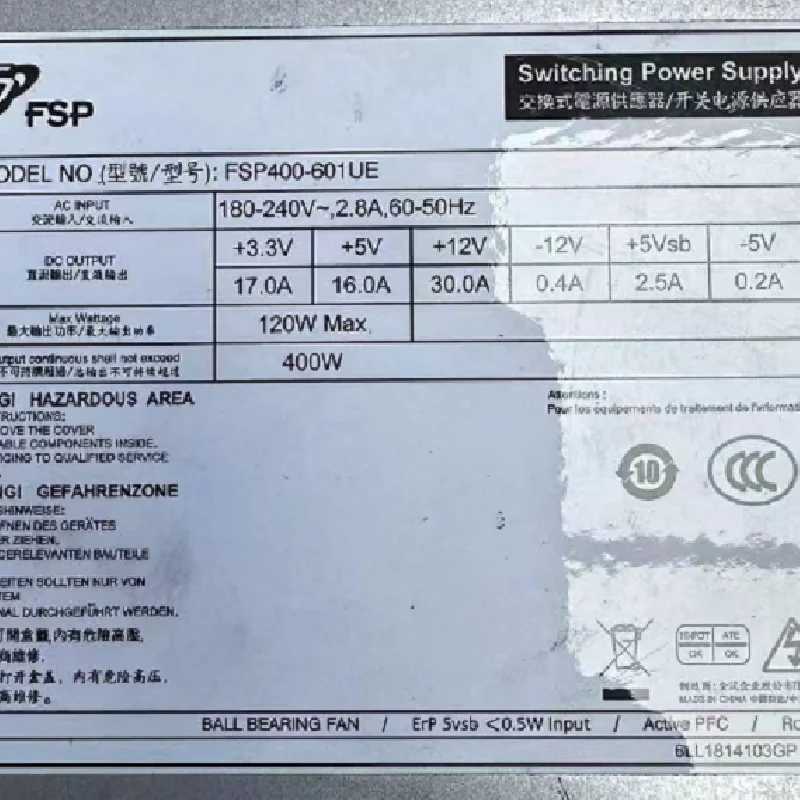 FSP400-601UE 400W 1U 全漢開關電源、工控機、服務器電源