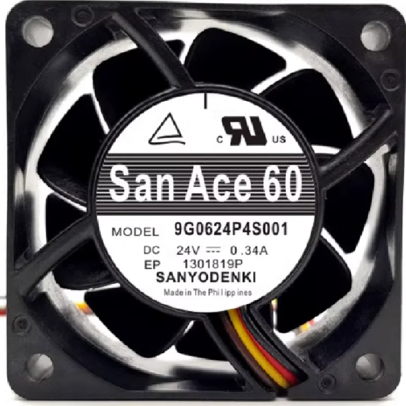 San Ace60 9G0624P4S001 DC24V 0.34A 12025風(fēng)扇