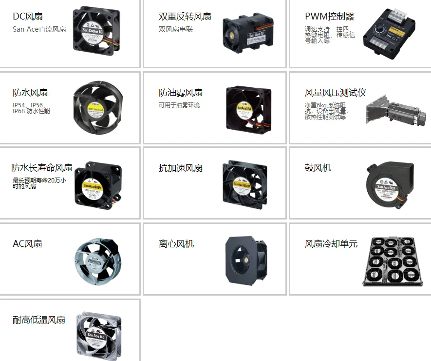 San Ace80 9GA0612H9001 DC12V 0.14A 6010 風(fēng)扇