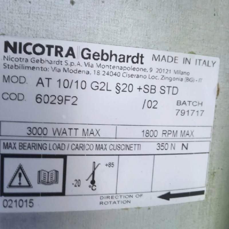 Nicotra Gebhardt AT 10/10 G2L 20+SB STD LC