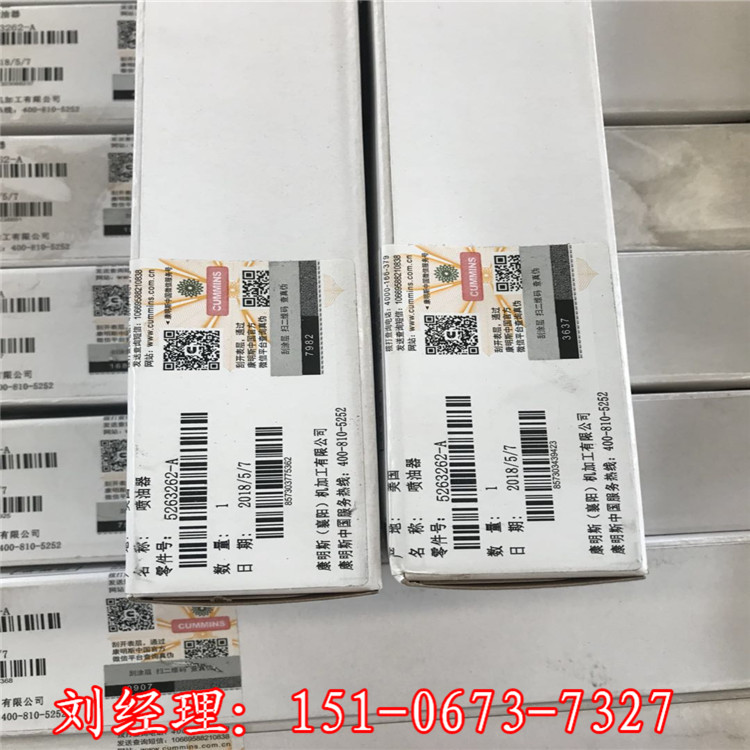 青島輪駁船用康明斯5263262噴油器  原廠國標(biāo)配件