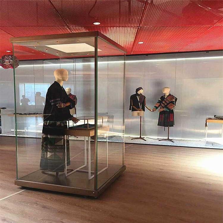 博物館獨立柜沿墻柜博物館展柜廠家定制-隆城博具