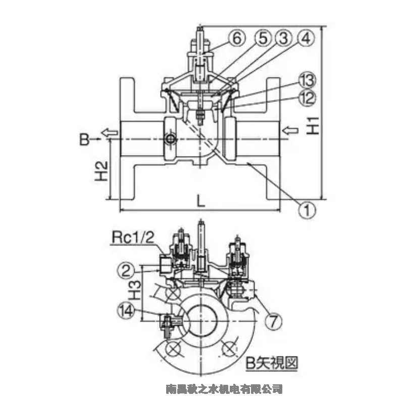 日本KKK兼工業(yè)閥門フランジ式定水位弁セットD40SF-13