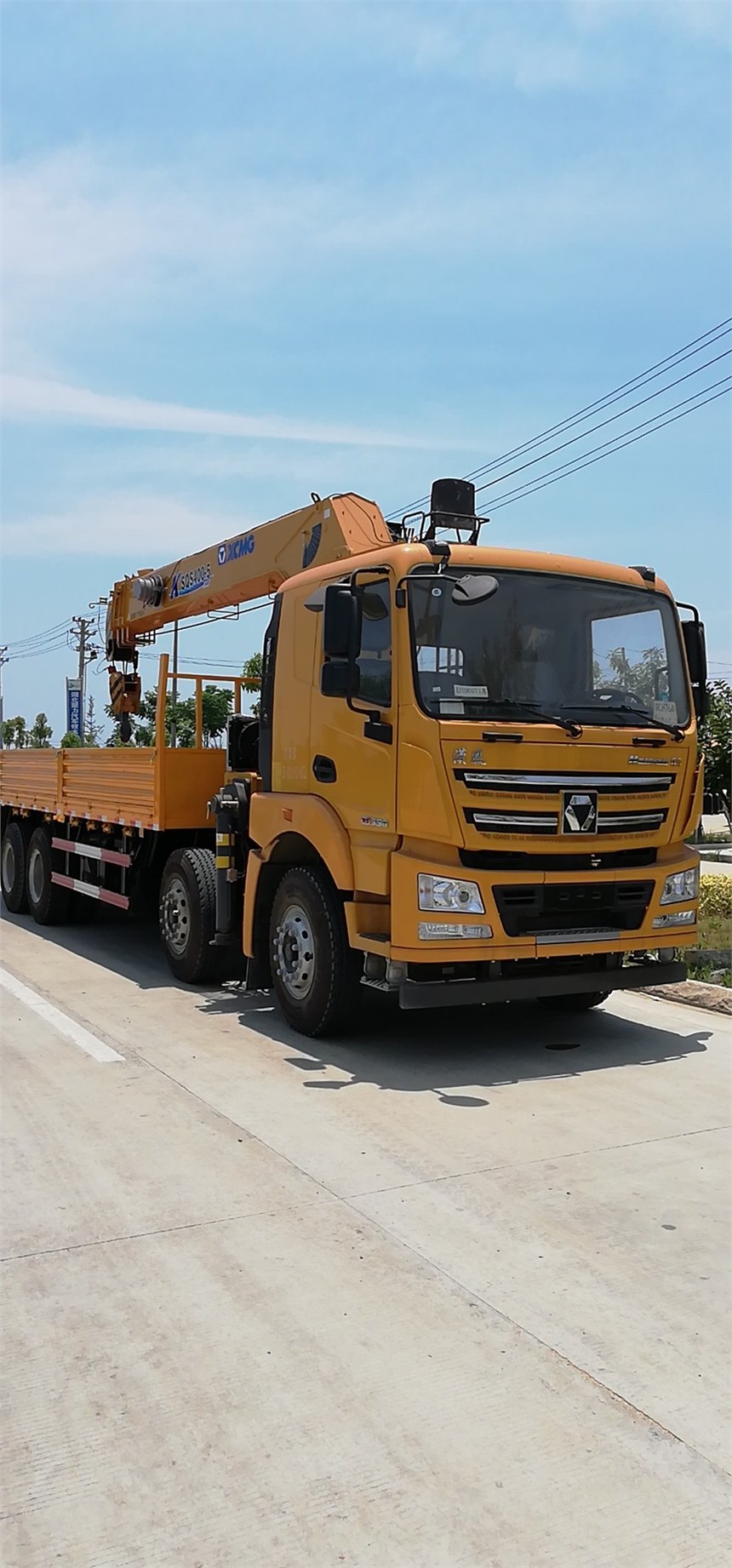 綿陽(yáng)徐工12噸隨車吊帶爬梯