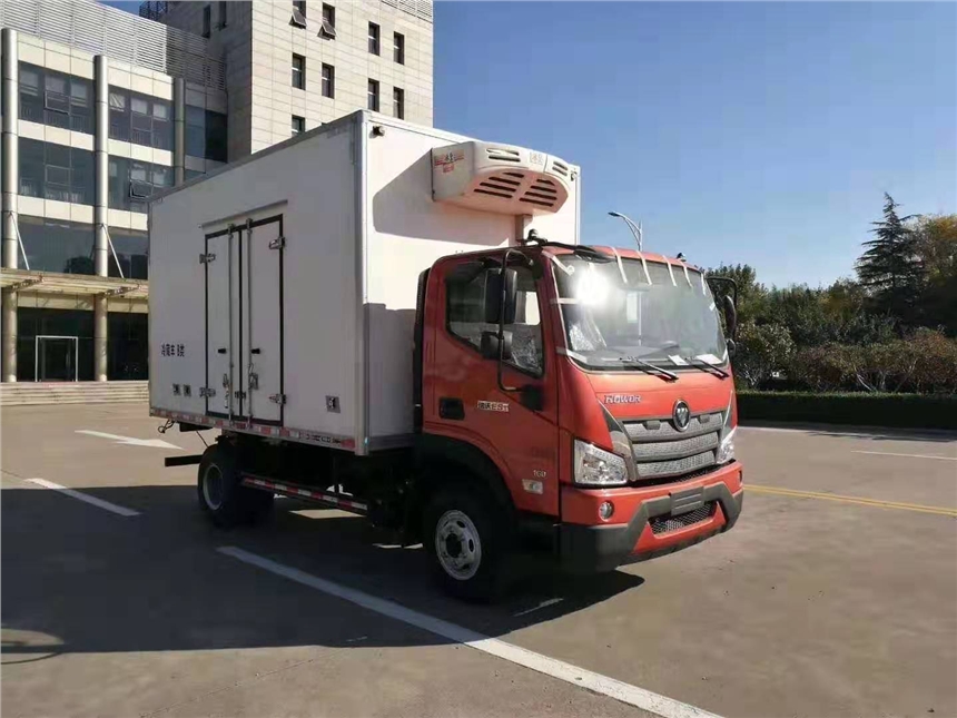 福田歐馬可冷藏車藍(lán)牌冷藏車廂體堅(jiān)固冷藏車價(jià)格