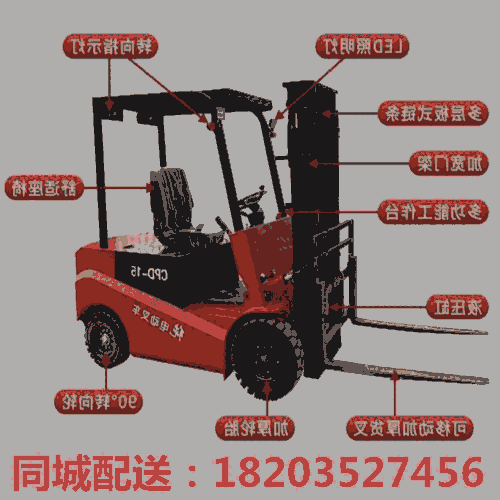 送貨#甘肅蘭州 3噸新能源電動(dòng)叉車(chē)自動(dòng)鏟車(chē)電動(dòng)地牛 廣東