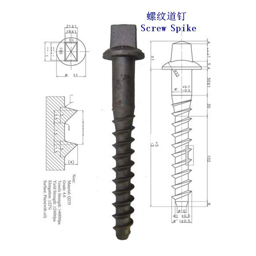 美國(guó)高碳鋼鐵路道釘生產(chǎn)工廠