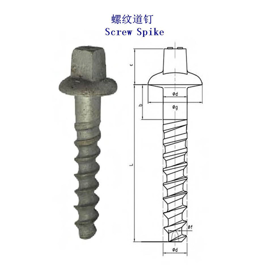 哈薩克斯坦Ss76螺旋道釘生產(chǎn)廠家