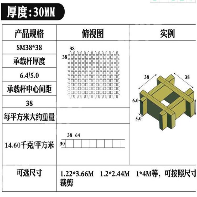 河北污水處理玻璃鋼格柵廠家供應(yīng)防銹耐用網(wǎng)格板承重格柵板