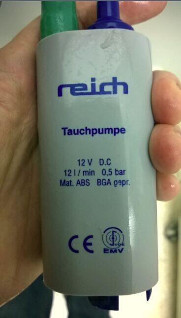 REICH tauchpumpe 12V D.C 12I/minˮ