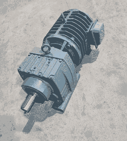 上虞德立DLR系列齒輪輥道變頻減速電機 R87-YGP132M2-4-3KW