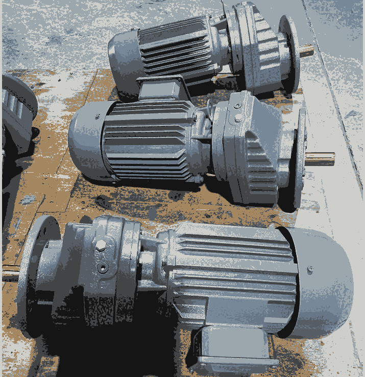 德立法蘭式 斜齒輪減速電機YCJF71-Y90L-393-1.5KW