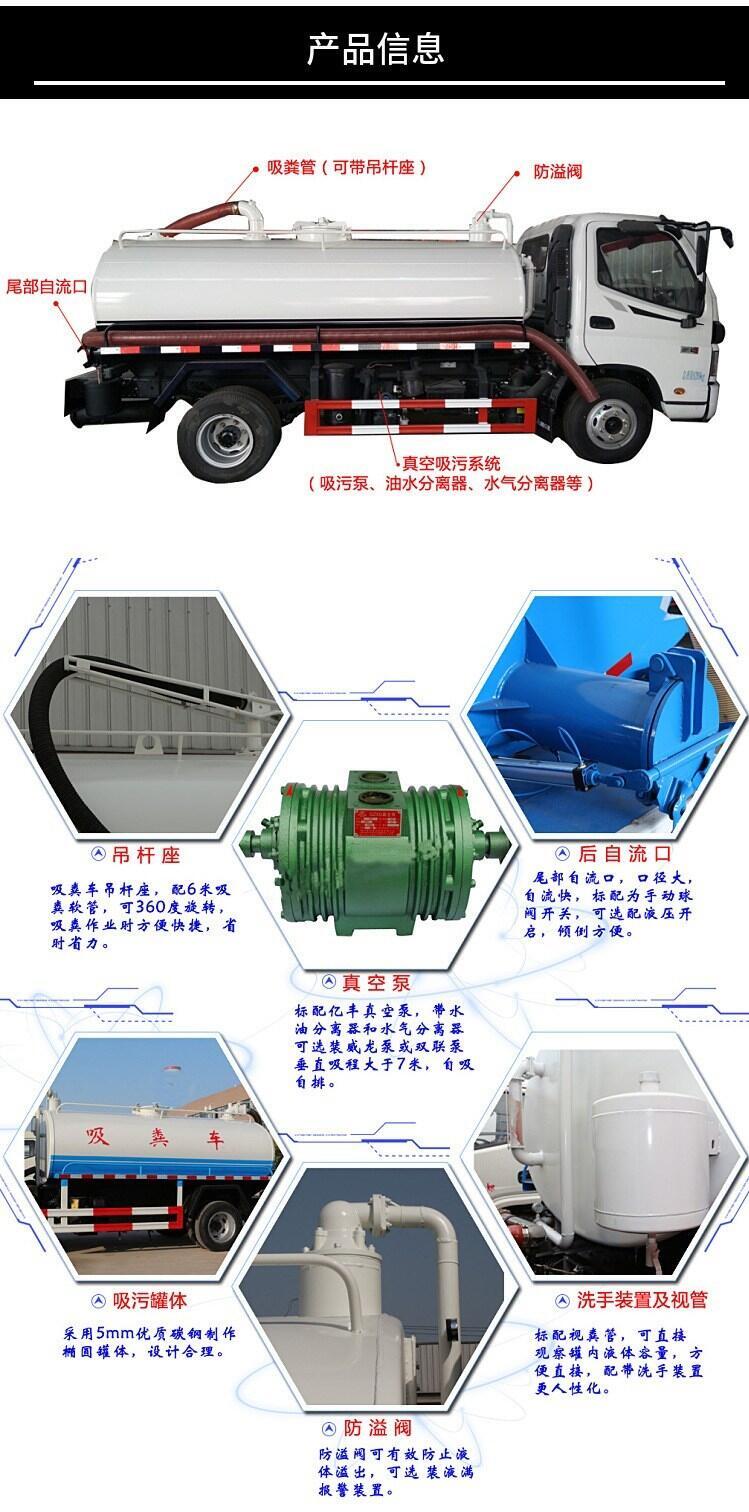 安徽省阜南縣全自動化吸糞車圖片及參數(shù)