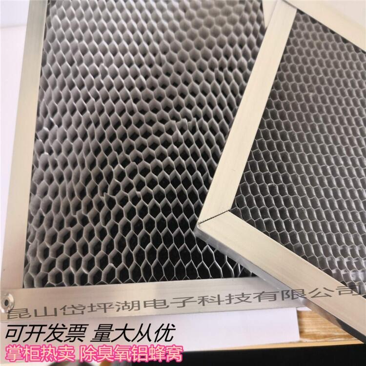 二氧化鈦光觸媒濾網鋁基網窩蜂UV光解廢氣臭氧除甲醛光氧化網10mm