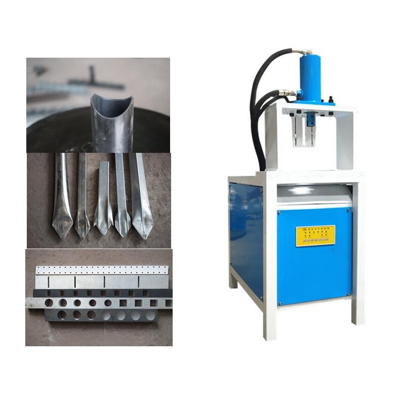 多功能設(shè)備液壓沖孔機(jī)操作槽鋼角鐵方圓管扁鐵鋁合金鍍鋅管可以沖孔切斷壓槍尖折角功能