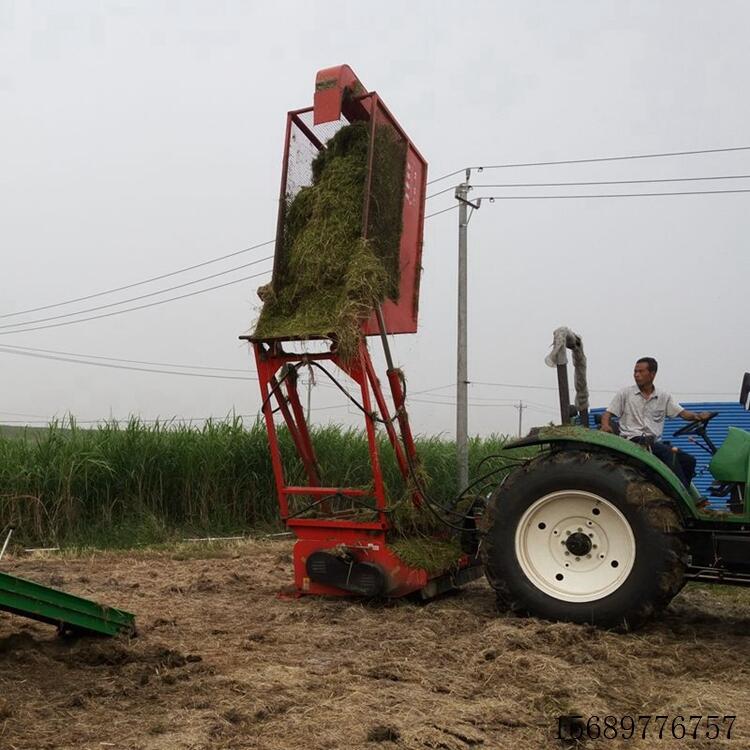 牧草切碎青儲機 二次粉碎回收機 帶料倉自卸水稻秸稈回收機