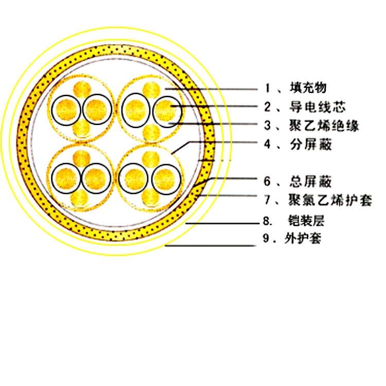 DCS雙絞屏蔽電纜30*2*16/0.2 DJYP3VRP3鋁箔雙屏蔽電纜