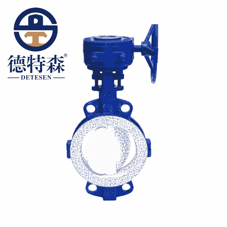 襯氟蝸輪蝶閥D371F4-10C PTFE(F4)